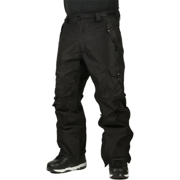 NEW 686 Defender Cargo Snowboard Snow Black Pant Men's Large